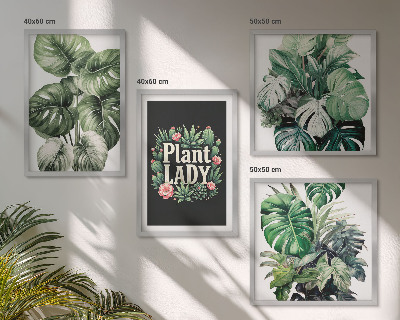 Set tablouri gata de agățat Plante tropicale Plant Lady