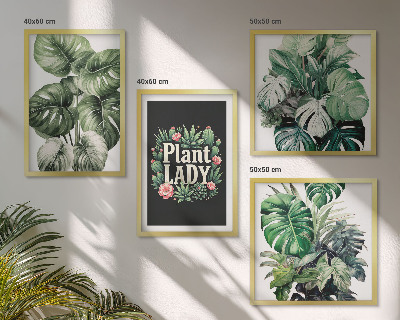 Set tablouri gata de agățat Plante tropicale Plant Lady
