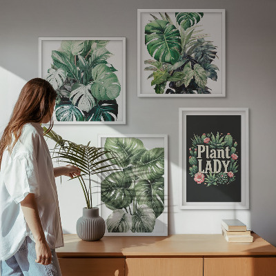 Set tablouri gata de agățat Plante tropicale Plant Lady
