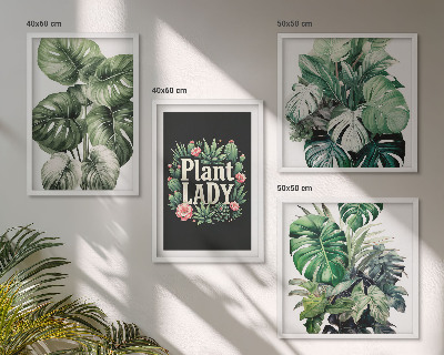 Set tablouri gata de agățat Plante tropicale Plant Lady