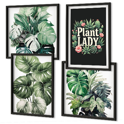 Set tablouri gata de agățat Plante tropicale Plant Lady