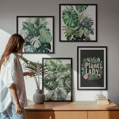 Set tablouri gata de agățat Plante tropicale Plant Lady