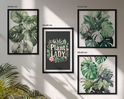 Set tablouri gata de agățat Plante tropicale Plant Lady