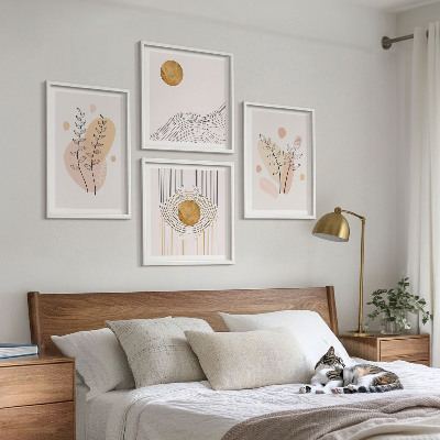 Set tablouri gata de agățat Desene minimaliste cu plante