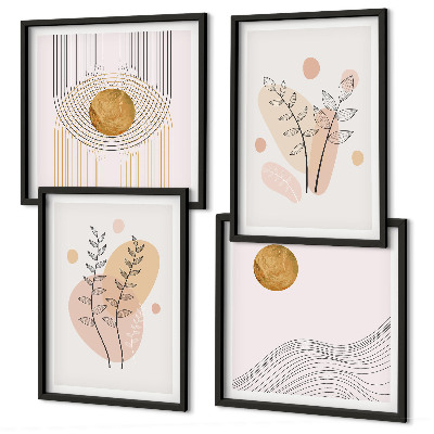 Set tablouri gata de agățat Desene minimaliste cu plante