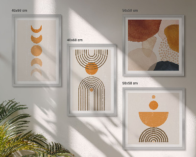 Compoziție de tablouri pentru perete Decorațiuni minimaliste boho