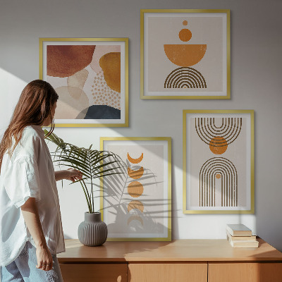 Compoziție de tablouri pentru perete Decorațiuni minimaliste boho