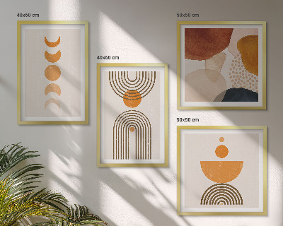 Compoziție de tablouri pentru perete Decorațiuni minimaliste boho
