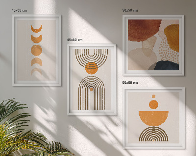 Compoziție de tablouri pentru perete Decorațiuni minimaliste boho