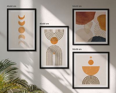 Compoziție de tablouri pentru perete Decorațiuni minimaliste boho