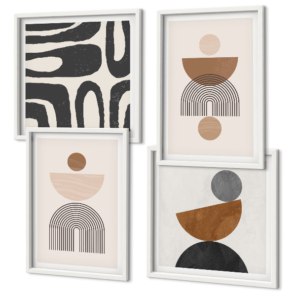 Set tablouri gata de agățat Design boho abstract