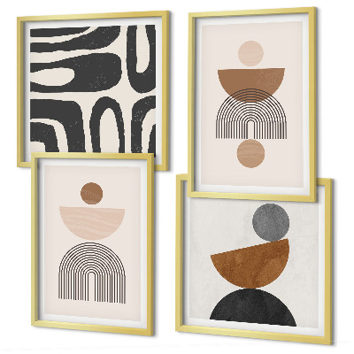 Set tablouri gata de agățat Design boho abstract