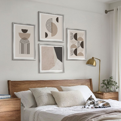 Compoziție de tablouri pentru perete Modele geometrice abstracte