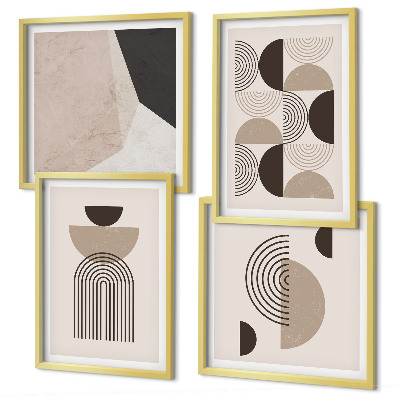 Compoziție de tablouri pentru perete Modele geometrice abstracte