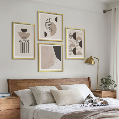 Compoziție de tablouri pentru perete Modele geometrice abstracte