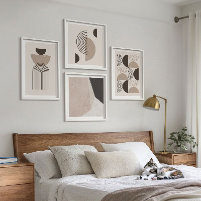 Compoziție de tablouri pentru perete Modele geometrice abstracte