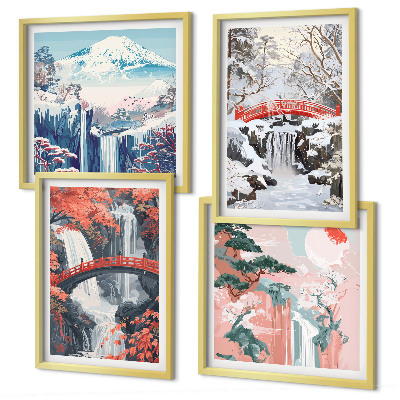 Set tablouri gata de agățat Peisaje montane și cascade