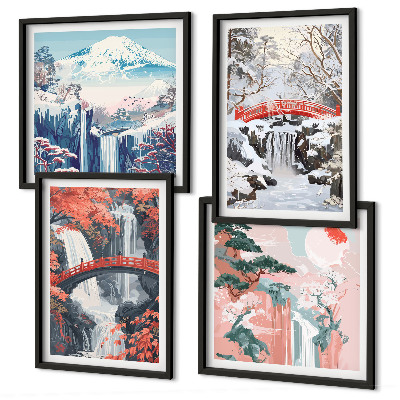 Set tablouri gata de agățat Peisaje montane și cascade
