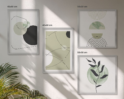 Compoziție de tablouri pentru perete Forme abstracte culori