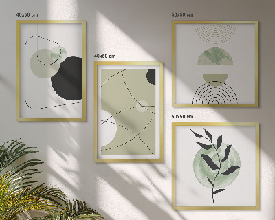 Compoziție de tablouri pentru perete Forme abstracte culori