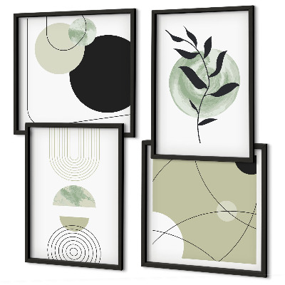 Set tablouri gata de agățat Motive vegetale abstracte