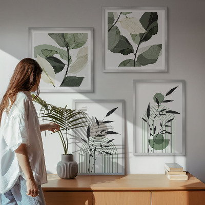 Compoziție de tablouri pentru perete Compoziții de plante Boho
