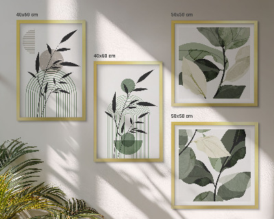 Compoziție de tablouri pentru perete Compoziții de plante Boho