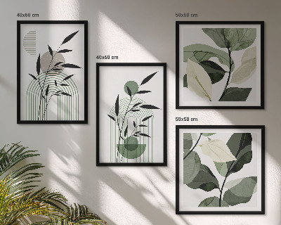 Compoziție de tablouri pentru perete Compoziții de plante Boho