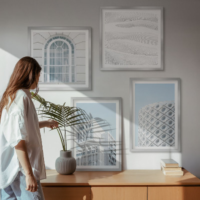 Set tablouri gata de agățat Geometria arhitecturii moderne