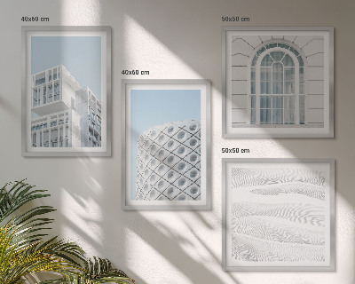 Set tablouri gata de agățat Geometria arhitecturii moderne