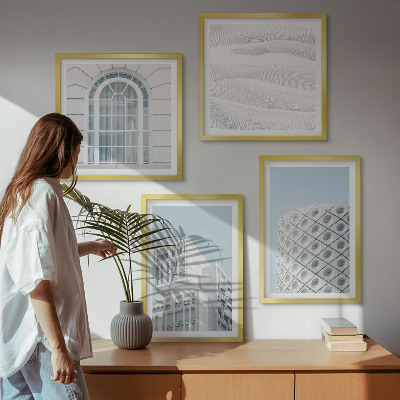 Set tablouri gata de agățat Geometria arhitecturii moderne