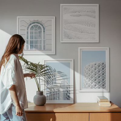 Set tablouri gata de agățat Geometria arhitecturii moderne