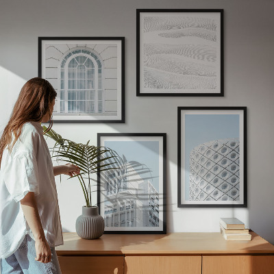 Set tablouri gata de agățat Geometria arhitecturii moderne