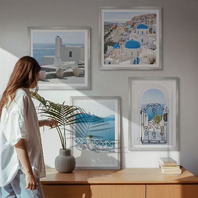 Set tablouri gata de agățat Clădiri la Marea Albă, Grecia