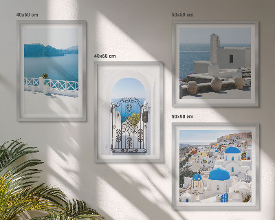 Set tablouri gata de agățat Clădiri la Marea Albă, Grecia