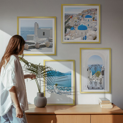 Set tablouri gata de agățat Clădiri la Marea Albă, Grecia