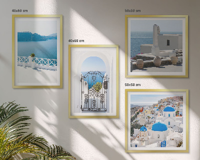 Set tablouri gata de agățat Clădiri la Marea Albă, Grecia