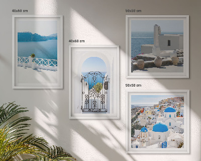 Set tablouri gata de agățat Clădiri la Marea Albă, Grecia