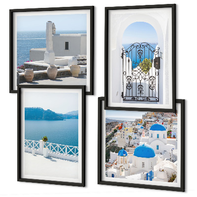 Set tablouri gata de agățat Clădiri la Marea Albă, Grecia