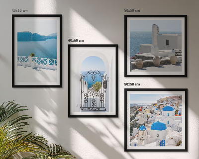 Set tablouri gata de agățat Clădiri la Marea Albă, Grecia