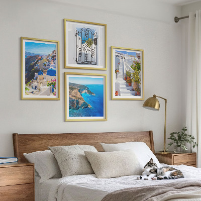 Set tablouri gata de agățat Arhitectura greacă din Santorini, Oia