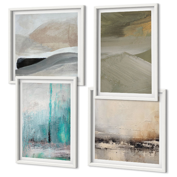 Compoziție de tablouri pentru perete Decorațiuni abstracte pictate