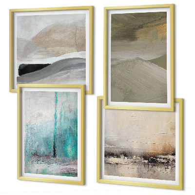 Compoziție de tablouri pentru perete Decorațiuni abstracte pictate