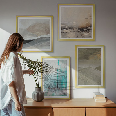 Compoziție de tablouri pentru perete Decorațiuni abstracte pictate