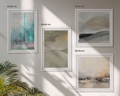 Compoziție de tablouri pentru perete Decorațiuni abstracte pictate