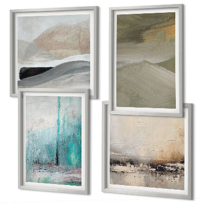 Compoziție de tablouri pentru perete Decorațiuni abstracte pictate