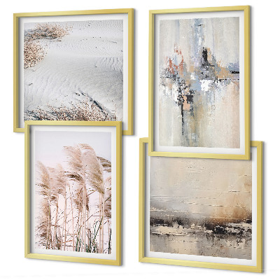 Set tablouri gata de agățat Modele abstracte de vegetație