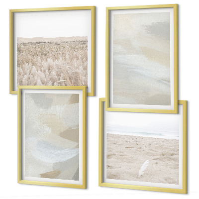 Set tablouri gata de agățat Fundal abstract cu linii delicate