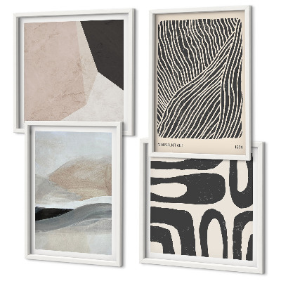 Compoziție de tablouri pentru perete Modele decorative boho abstracte