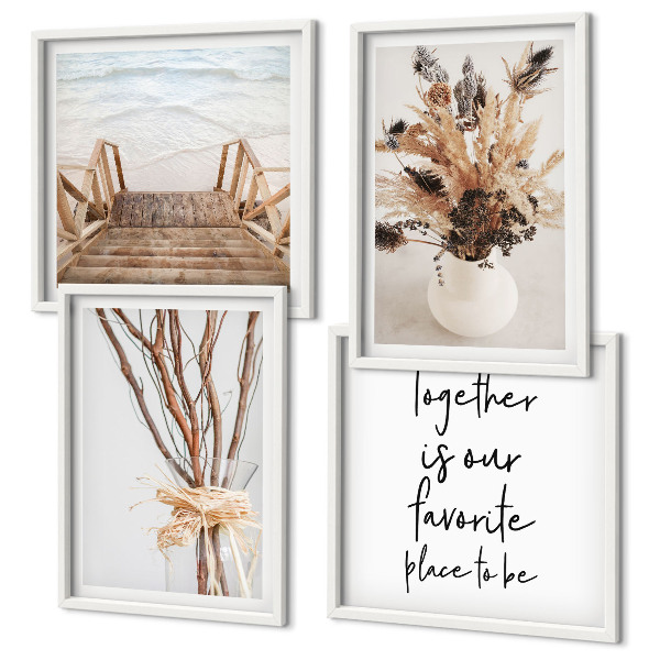 Set tablouri gata de agățat Flori ramuri minimalism natură